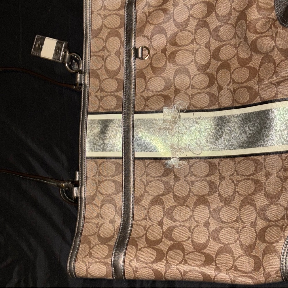 Coach Brown Signature Tote Bag